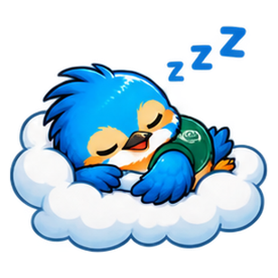 どうちゃん（雲の上で休む）
